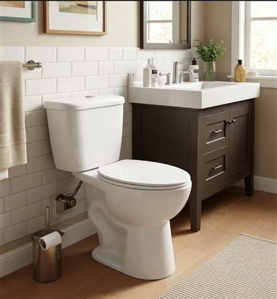 Τουαλέτα δύο τεμαχίων Siphonic χωρίς χείλος