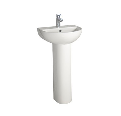 Στρογγυλή λεκάνη βάθρου Λευκή