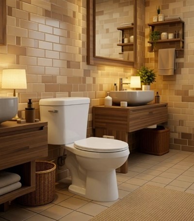 Ήσυχη τουαλέτα Siphonic δύο-τεμαχίων